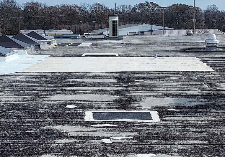 B&H Construction roof coating application