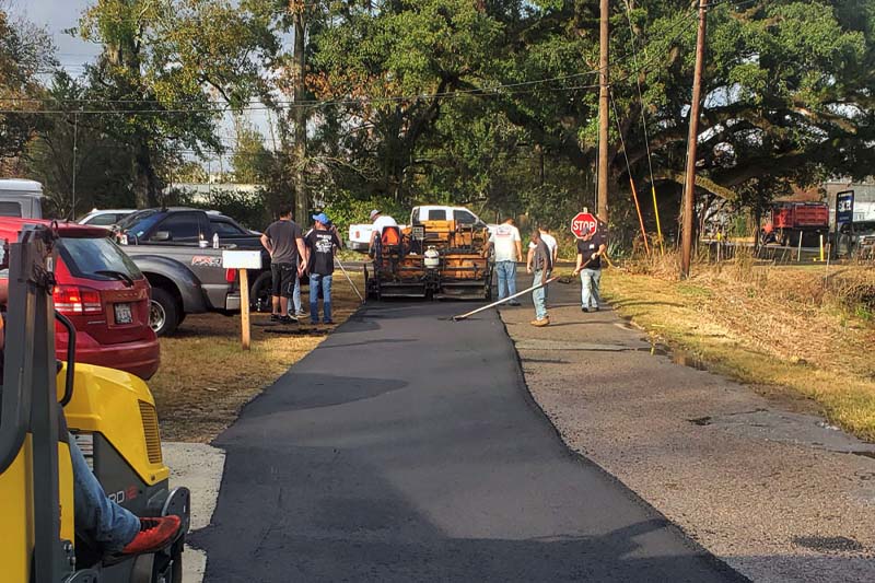 B&H Construction driveway paving project